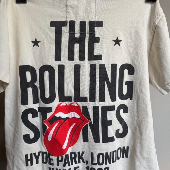 People of Leisure X Rolling Stones London 1969 Graphic Tee Color Sepia Size S - Picture 2 of 5